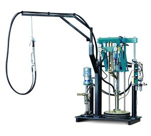 Horizontaler Luftdruck der Zwei-Pumpe Dichtungsmittel-Dichtungs-Maschinen-4L/min für Insulateddie hohle Glas-Glasverarbeitung