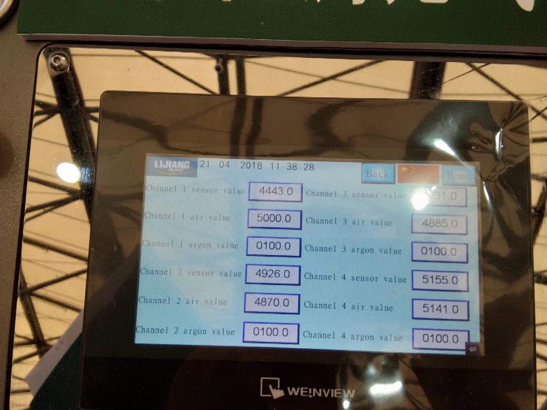 Manuelle Argon-Gas-Füllmaschine mit Touch Screen für die Herstellung des Doppelverglasungs-Glases