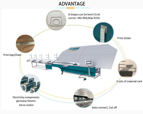 Aluminiumrahmen-Stangen-Ausschnitt und verbiegende Ausrüstungs-Aluminiumlenker-Maschine